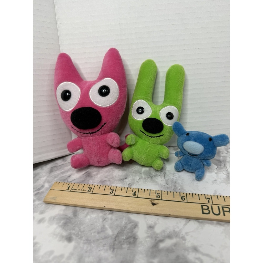 Hallmark Trio Of Pals 6" Hoops & Yoyo & Mini Blue Piddles Plush Set Collectable - Picture 9 of 12